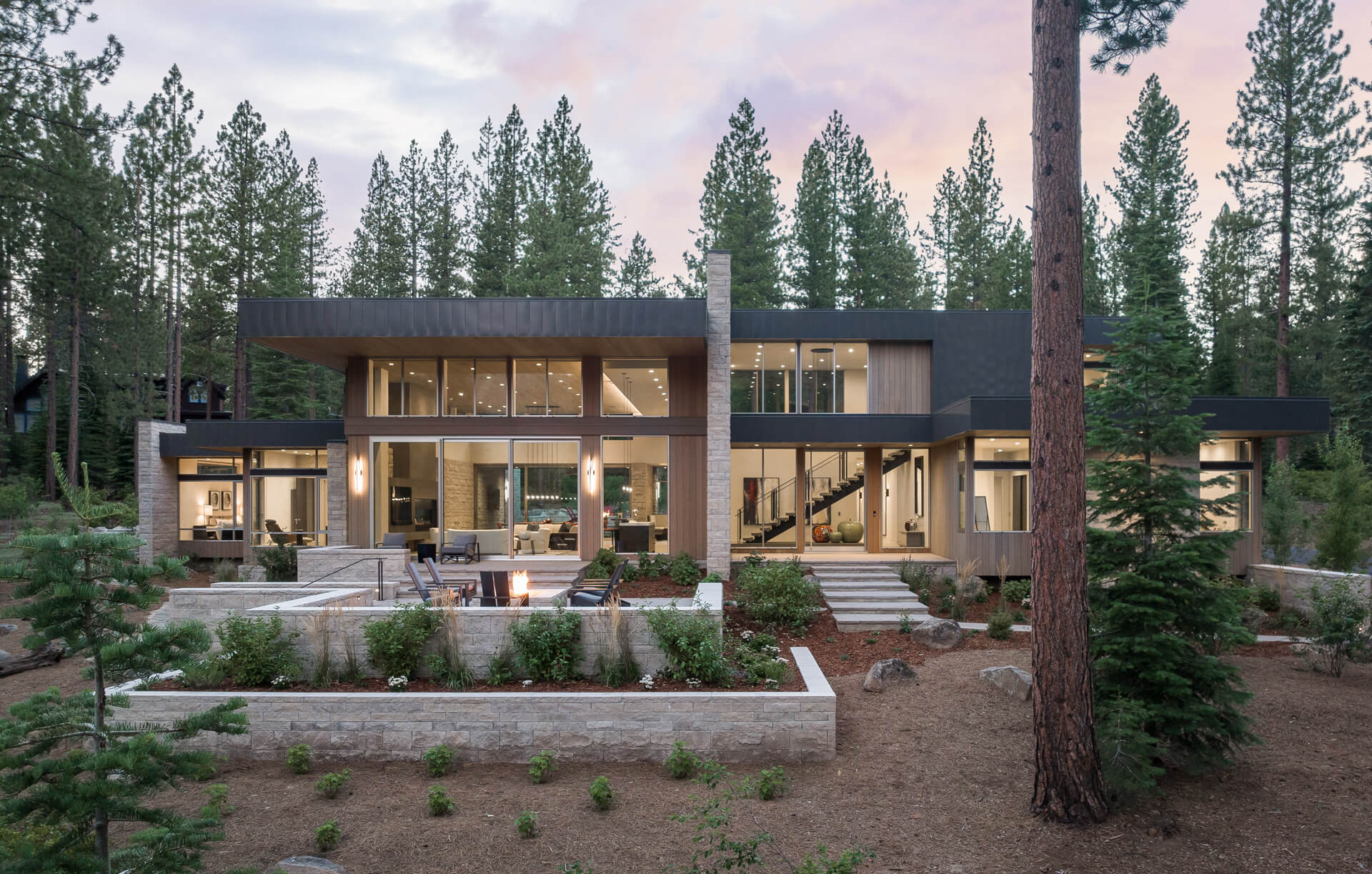 Martis camp Lake Tahoe Los Gatos Exterior design Landscape gallery